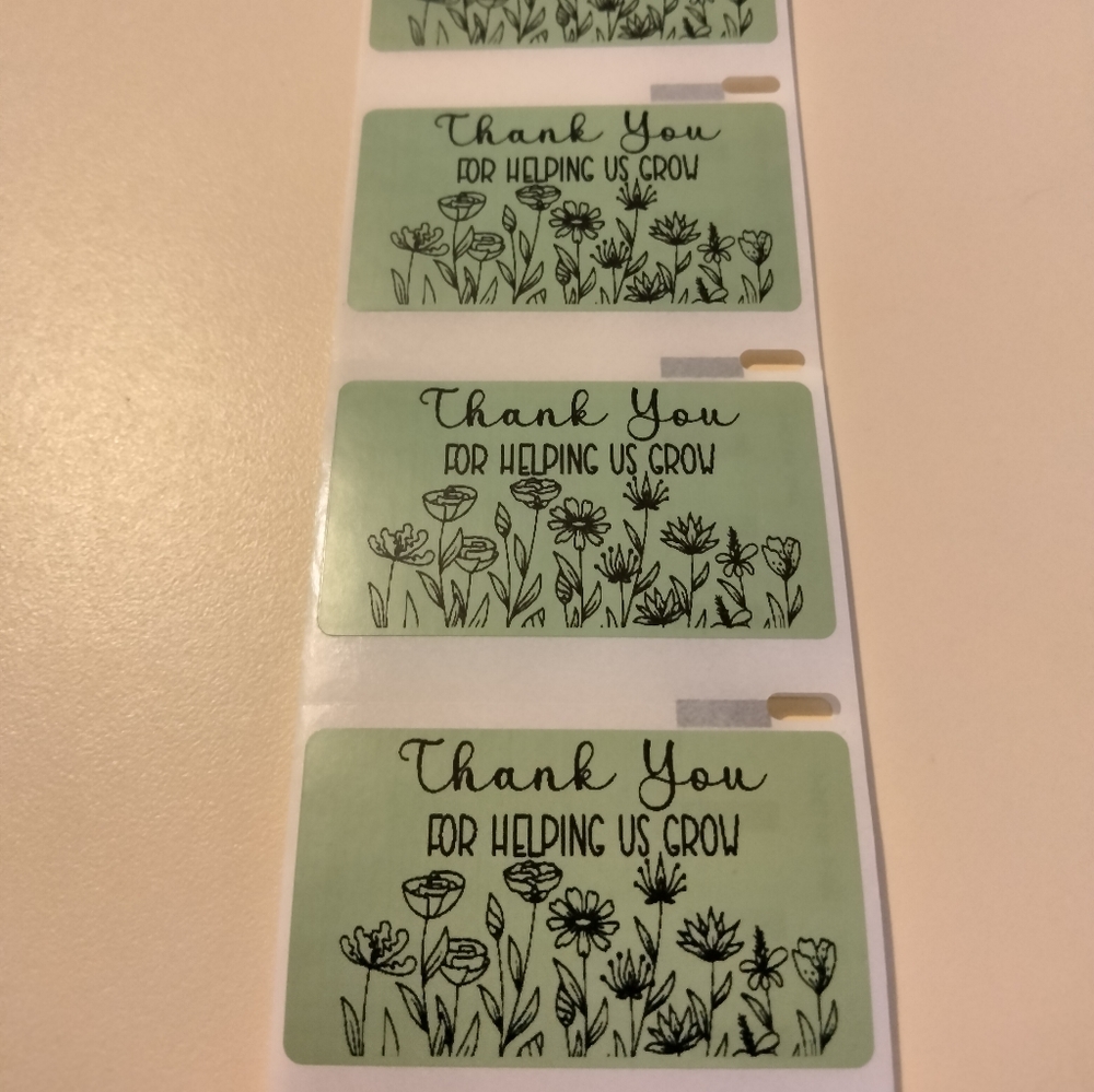 💙100 Helping Us Grow- Shipping Labels Thermal Packaging Stickers 2.25"x1.25"💙